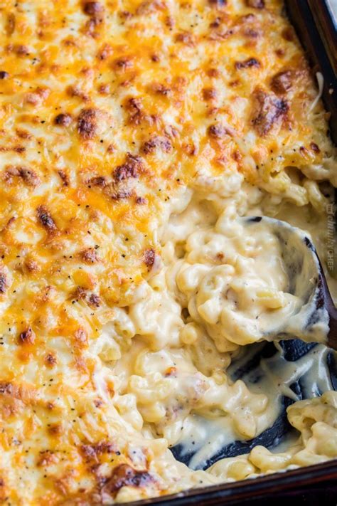 Rich And Creamy Homemade Baked Mac And Cheese Filled With Multiple