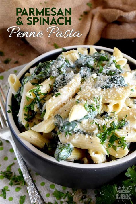 Parmesan And Spinach Penne Pasta Lord Byrons Kitchen