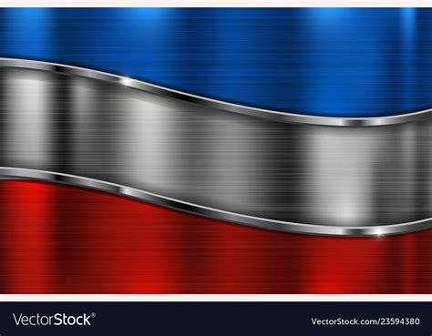 Colored Metal Background 3d Shiny Stripes Vector Image
