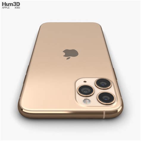Apple Iphone 11 Pro Gold 3d Model Electronics On Hum3d