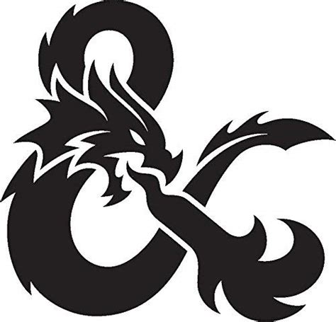Swiftgames Inc Dungeons And Dragons Logo Stickers Symbol 55