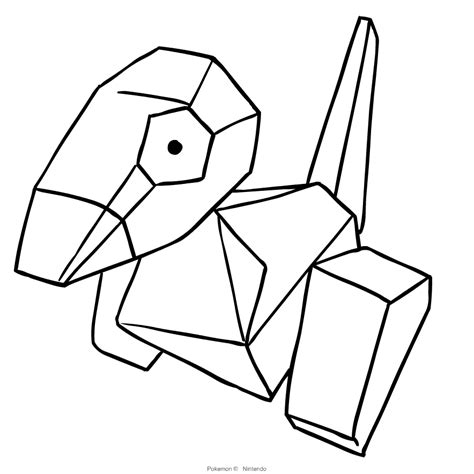 Porygon Coloring Page Coloring Pages