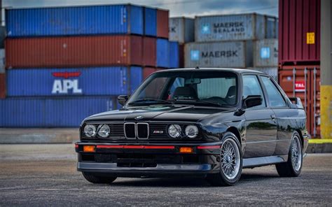 From the very first day it was launched. Download wallpapers BMW M3, supercars, E30, port, 1990 ...