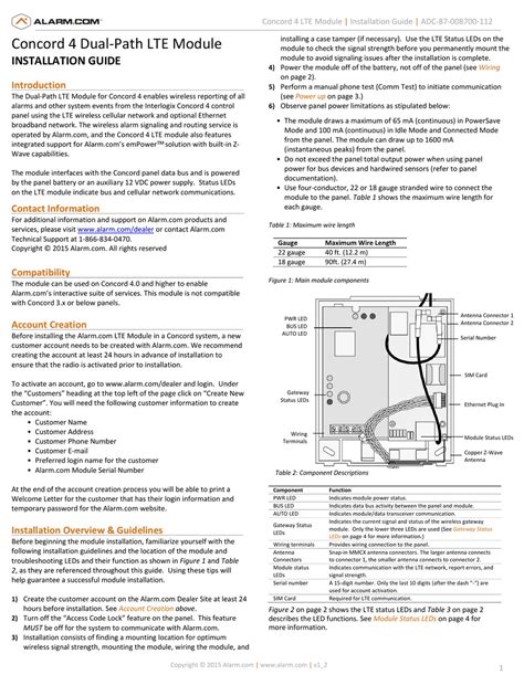 Alarmcom Concord 4 Dual Path Lte Installation Manual Pdf Download