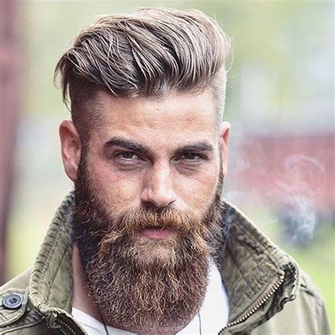 Undercut Hairstyle With Beard