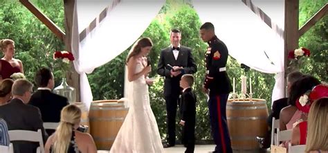 Four Year Old Gage Newville Cries When Stepmom Reads Vows At Wedding