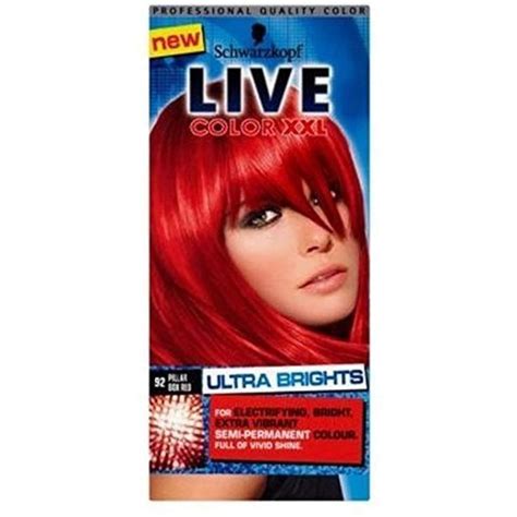Schwarzkopf Live Color Xxl Ultra Brights 92 Pillar Box Red Semi Permanent Red Hair Dye Read