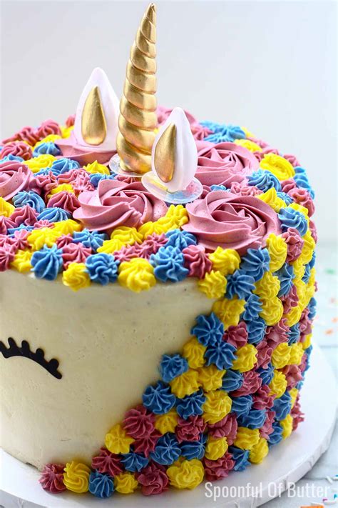 A Unicorn Birthday Cake Bakeologie