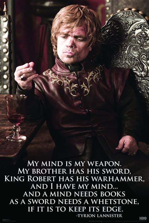 Apr152638 Game Of Thrones Tyrion Quote 24x36 Poster Previews World