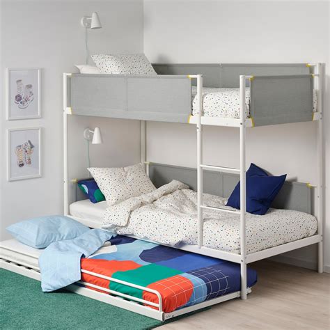 Top picks related reviews newsletter. VITVAL Bunk bed frame with underbed, white/light grey ...