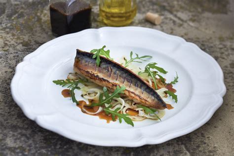 Grilled Mackerel Fennel Salad Soy And Lime Dressing Recipe Raymond
