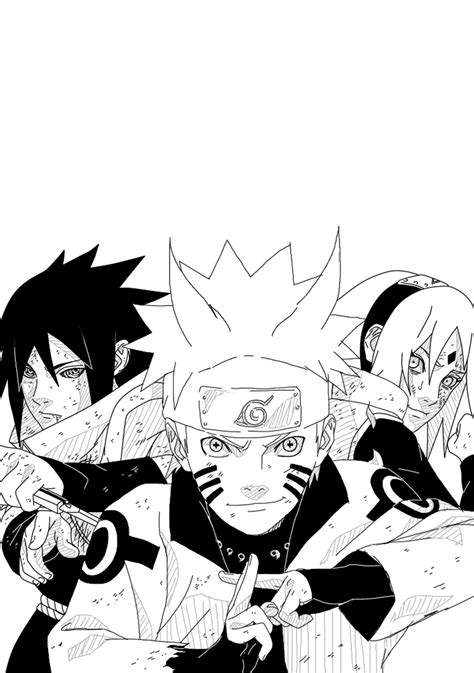 Sasuke Uchiha Line Art Naruto Uzumaki Obito Uchiha Neji Hyuga Naruto Pdmrea