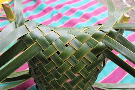 Coconut Palm Weaving Tutorial Rosalindentree Palm Leaf Art Palm