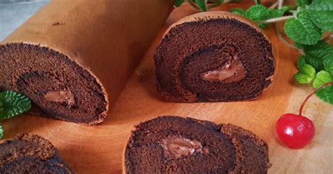 Resep Bolu Gulung Coklat Chocolate Swiss Roll Oleh Ummu Khal Kitchen