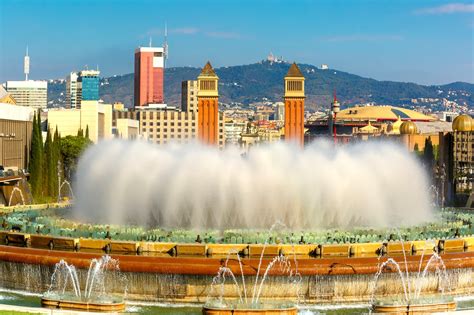 Magic Fountain Of Montjuic In Barcelona Magical Performances Of Light Colour Music And