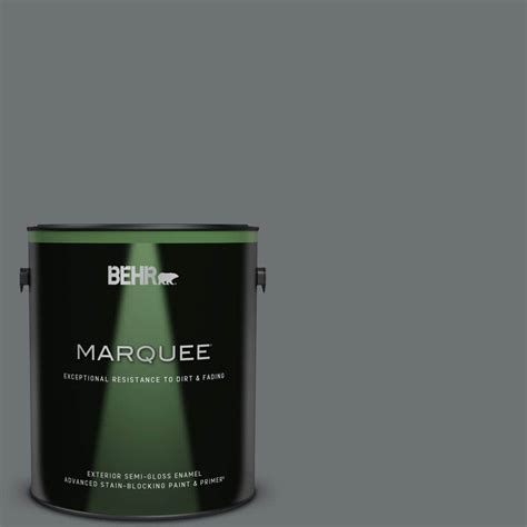 Behr Marquee 1 Gal Mq5 28 Dawn Gray Semi Gloss Enamel Exterior Paint