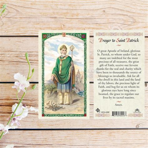 Laminated Prayer Card Saint Patrick