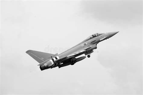 Eurofighter Typhoon Multirole Fighter Taking Off From Military Air