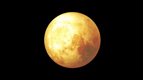 Yellow Moon Looped Rotation On Transparent Background Motion