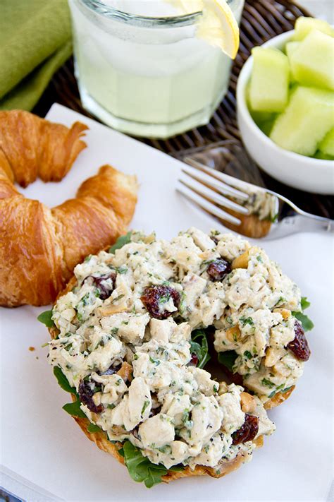 Hellman's or duke's mayo yields this is great chicken salad. Sweetly Savory Tarragon Chicken Salad on a Toasted Croissant