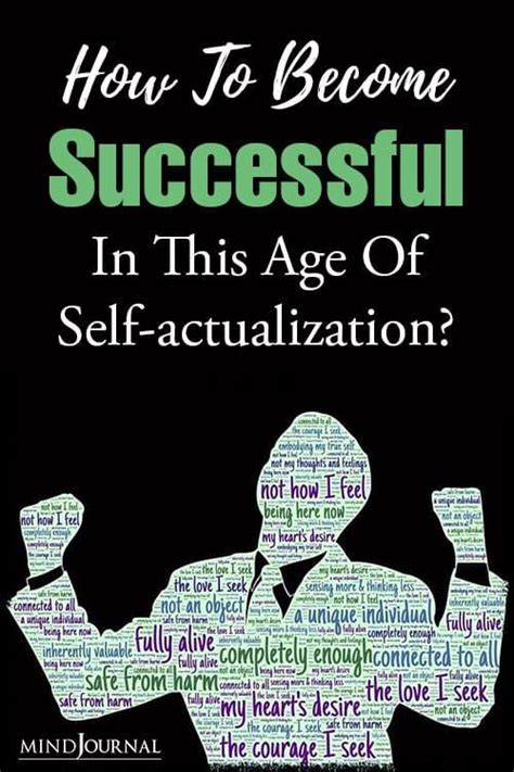 How To Become Successful In This Age Of Self Actualization Self