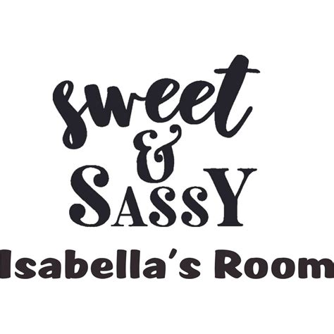 Sweet And Sassy Sassy Princess Quotes Personalized Wall Decal Custom