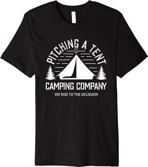 Funny Adult Camping Shirts Men Women Pitching A Tent
