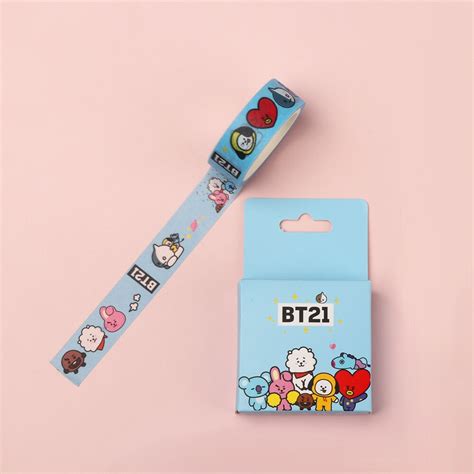 Bts Merch Shop Bt21 Cute Washi Paper Tape Bts Merchandise