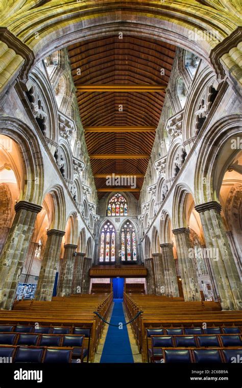 Interior View Of Paisley Abbey Renfrewshire Scotland United Kingdom