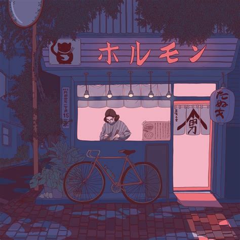 Night Ramen Shop Tokyo Art Aesthetic Anime Aesthetic Shop