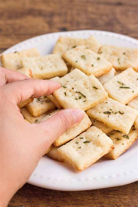 Homemade Parmesan And Rosemary Crackers Foodal Recipe Homemade