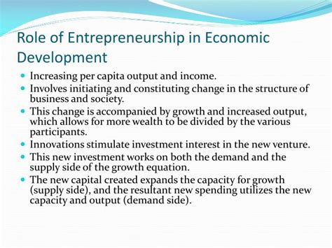 Ppt The Nature And Importance Of Entrepreneurs Powerpoint