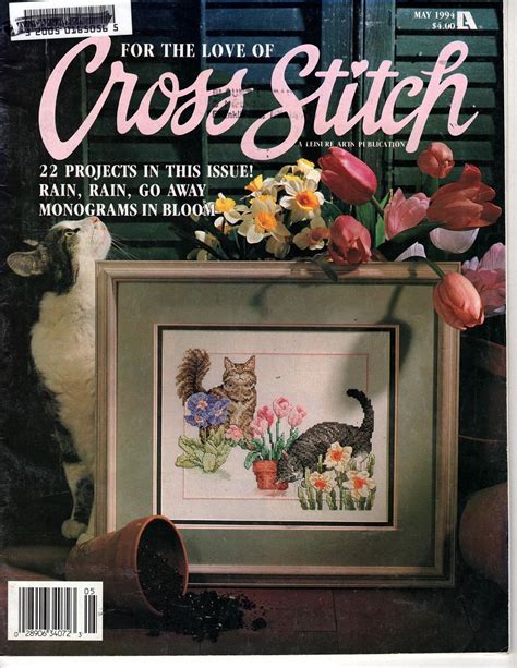 Leisure Arts For The Love Of Cross Stitch May 1994 Magazine Cats In The