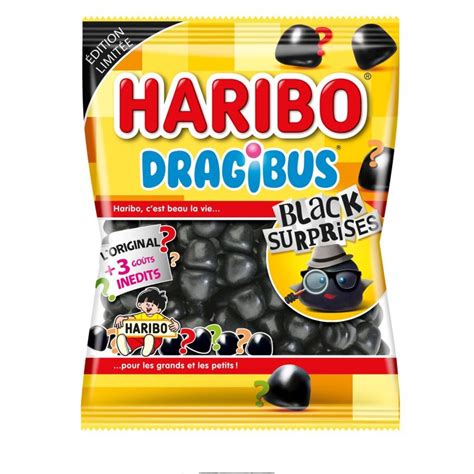Haribo Bonbons Dragibus Black Surprises Dition Limit E Le Sachet De G