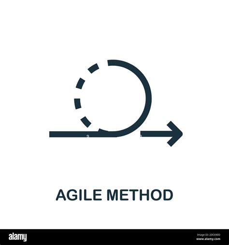 Agile Method Icon Simple Creative Element Filled Agile Method Icon