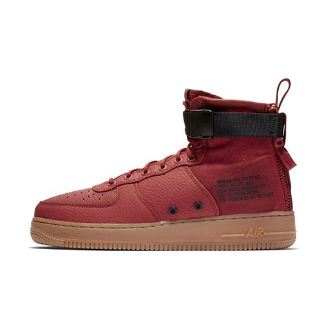 Nike Sf Air Force 1 Mid Shoe In Red For Men Lyst