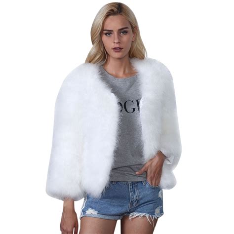 fashion plus size soft winter white fluffy faux fur coat women vest fourrure femme bontjas