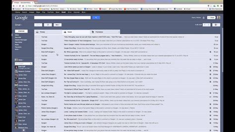 Gmail Tabbed Inbox Update July 2013 Youtube