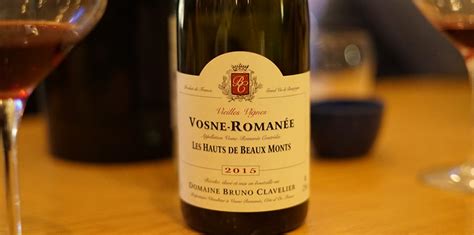 Domaine Bruno Clavelier Vosne Romanée Les Hauts de Beaux Monts 2015