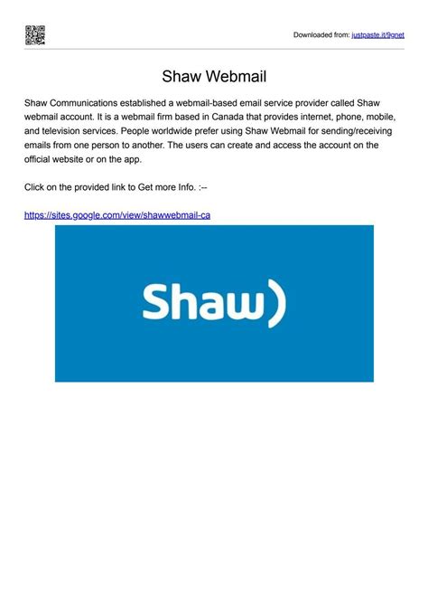 Shaw Webmail By Shawwebmail Issuu