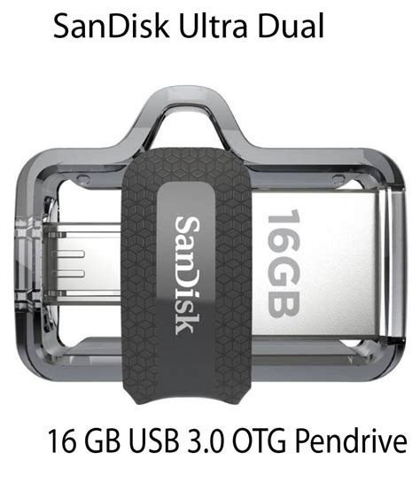 Sandisk Ultra Dual 16gb Usb 30 Otg Pen Drive Buy Sandisk Ultra Dual