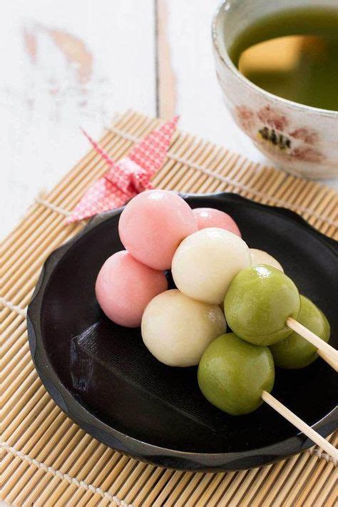 Three Colour Sanshoku Dango Recipe Japanesedishes In 2019 Food
