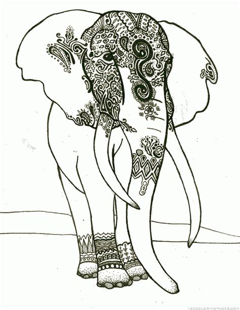 elephant coloring pages part
