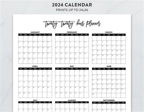 Diy Calendar 2024 2024 Calendar Printable