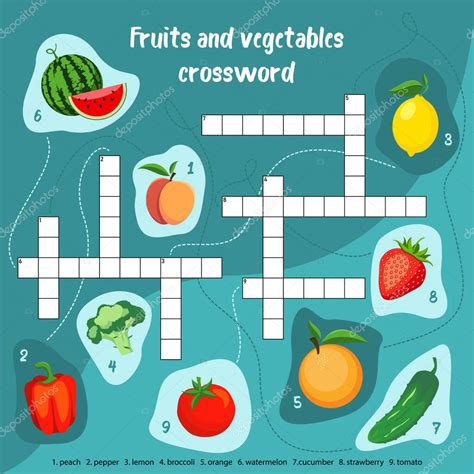 Crucigrama De Frutas Y Verduras Contestado Goimages N