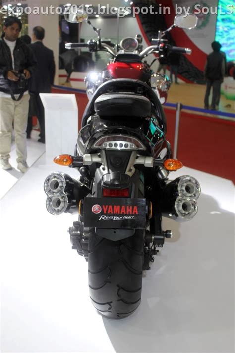 The cruisers are coming, the cruisers are coming. Auto Expo 2016 by SouLSteer: V4 engine powered Yamaha VMAX ...