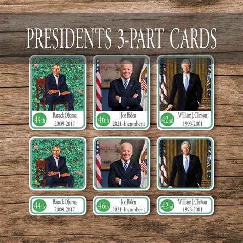 United States Presidents American Presidents Flash Cards Etsy In 2021