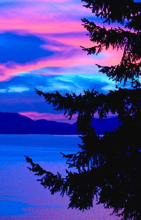 Pink And Blue Sunset Nature Beautiful Nature Beautiful Landscapes