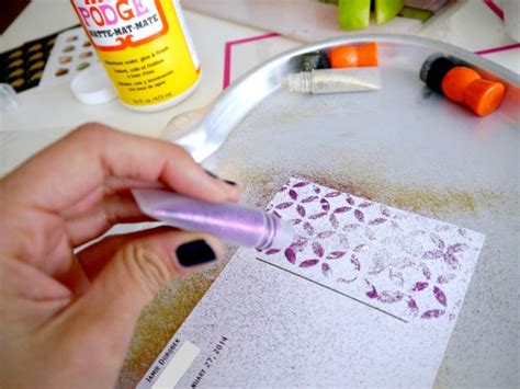 How To Make Glitter Patterns With Mod Podge Craft