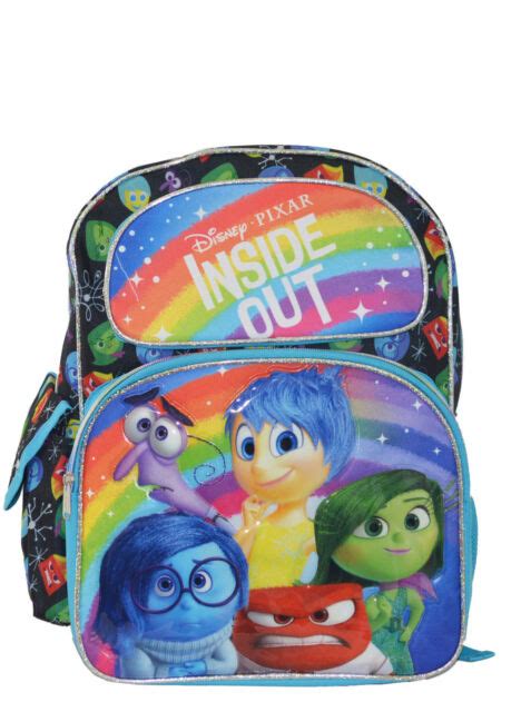 New Disney Pixar Inside Out Large 16 Backpack Joy Sadness Anger